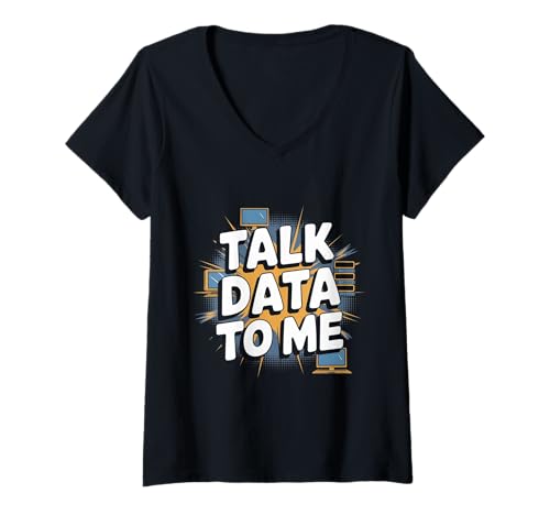 Damen Lustige Datenanalytik für Datenanalysten T-Shirt mit V-Ausschnitt Damen Lustige Datenanalytik für Datenanalysten T-Shirt mit V-Ausschnitt von Data Engineering Designs