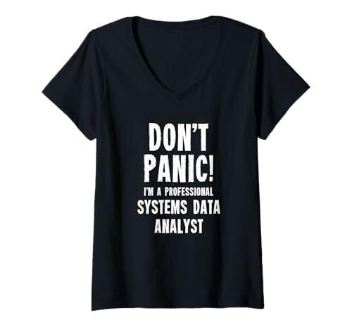Damen Systemdaten-Analyst T-Shirt mit V-Ausschnitt Damen Systemdaten-Analyst T-Shirt mit V-Ausschnitt von Data Insights & Analysis T-Shirts & Gifts