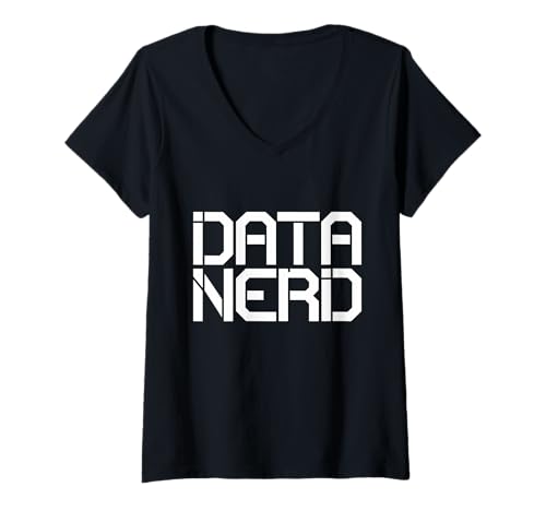 Damen Data Nerd Enthusiast codieren leidenschaftlich T-Shirt mit V-Ausschnitt Damen Data Nerd Enthusiast codieren leidenschaftlich T-Shirt mit V-Ausschnitt von Data Lovers Data Science Big Tech Enthusiasts