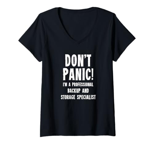 Damen Backup- und Speicherspezialist T-Shirt mit V-Ausschnitt Damen Backup- und Speicherspezialist T-Shirt mit V-Ausschnitt von Data Protection Department T-Shirts & Gifts