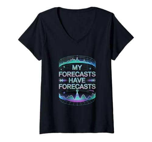 Damen Meine Prognosen haben Prognosen Data Scientist T-Shirt mit V-Ausschnitt Damen Meine Prognosen haben Prognosen Data Scientist T-Shirt mit V-Ausschnitt von Data Scientist Data Query & Analysis