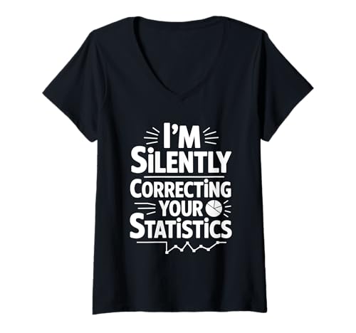 Damen Ich korrigiere stillschweigend Ihre Statistiken Informatik T-Shirt mit V-Ausschnitt Damen Ich korrigiere stillschweigend Ihre Statistiken Informatik T-Shirt mit V-Ausschnitt von Data visualization Computer Science Data Analysis