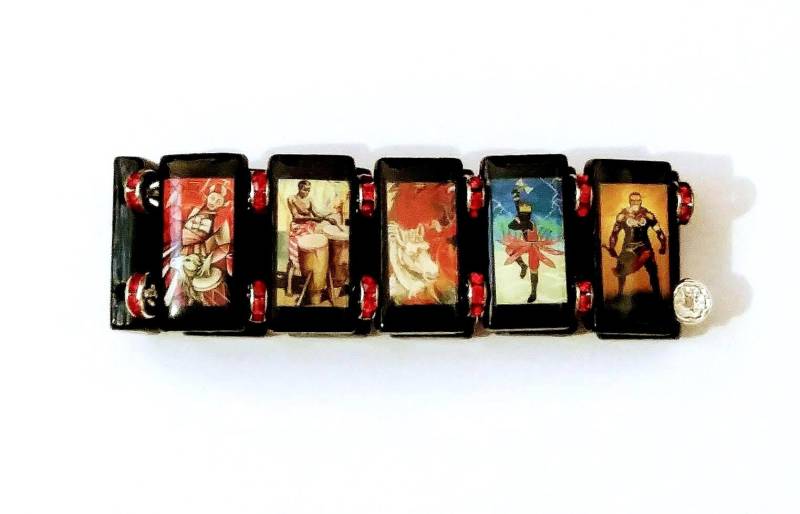 Orisha Shango Armband Mit Rondelle Perlen von DaughterOfTheFates