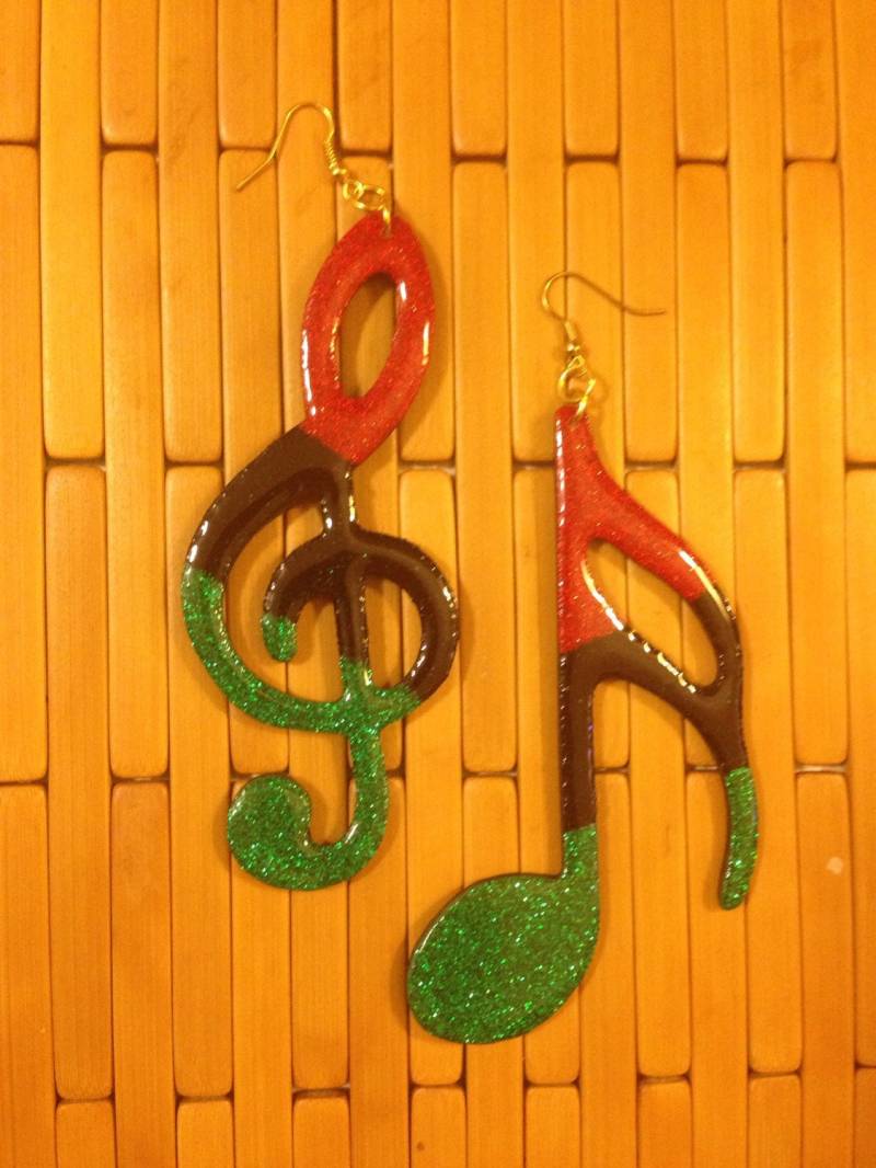 Rbg Musik Symbol Ohrringe Rbg Musik Symbol Ohrringe von DaughterOfTheFates