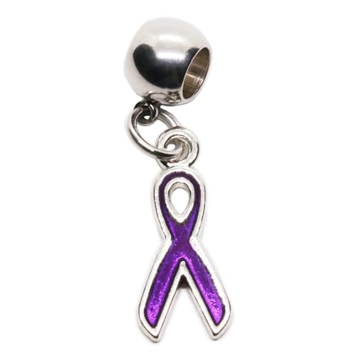 Dave The Bunny Brustkrebs-Geschenke für Frauen – lila Schleife für Epilepsie-Bewusstsein, Krebspflege, Geschenke für Frauen, elegantes Schmuck-Accessoire zur Krebsunterstützung und Dave The Bunny Brustkrebs-Geschenke für Frauen – lila Schleife für Epilepsie-Bewusstsein, Krebspflege, Geschenke für Frauen, elegantes Schmuck-Accessoire zur Krebsunterstützung und von Dave The Bunny