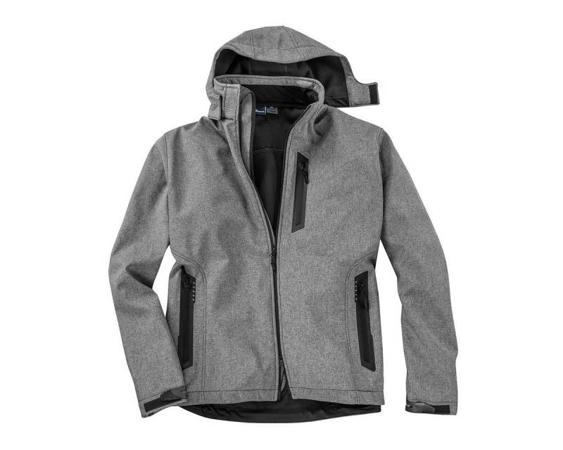 Dave's Softshelljacke Dave's Softshelljacke grau melange Übergröße von Dave's