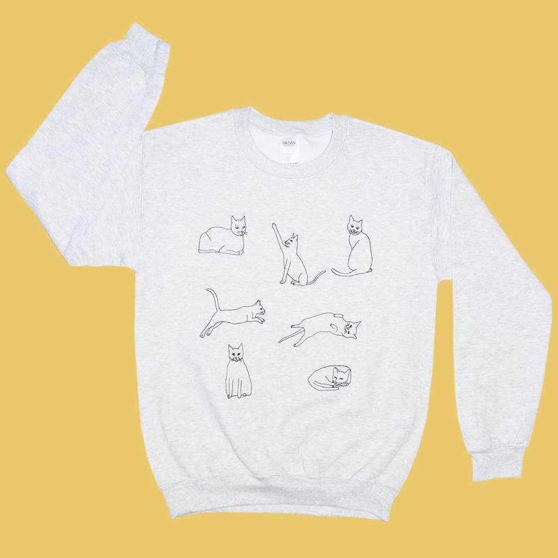 Katzenleben Sweatshirt Katzenleben Sweatshirt von DavesClubHouse