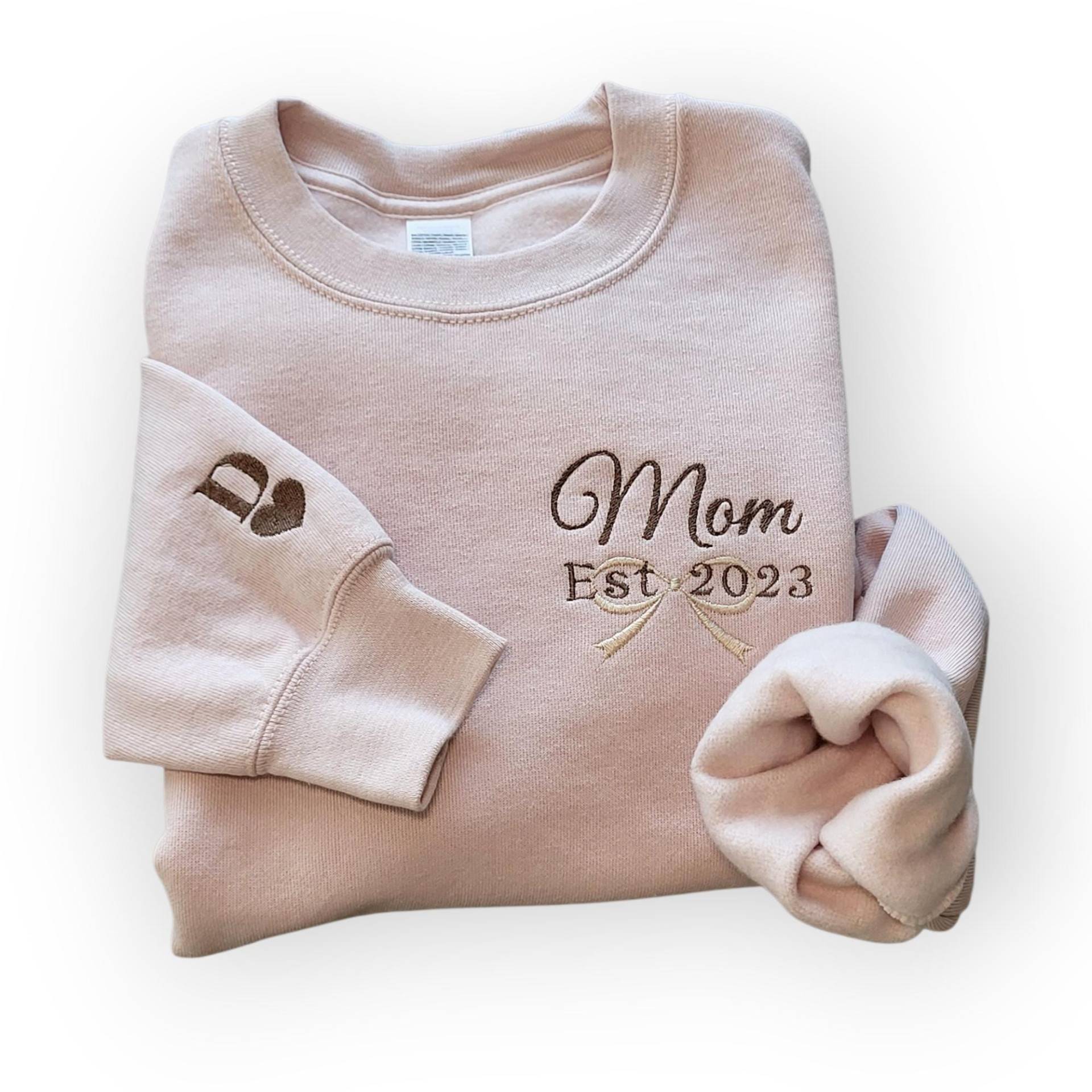 Personalisierte Pullover/Premium Bestickter Pullover/Qualität Sweatschirt/Mama Geschenk/Super Weich/Versand Aus Deutchland/Fleece/ von DaviDesignKreationen