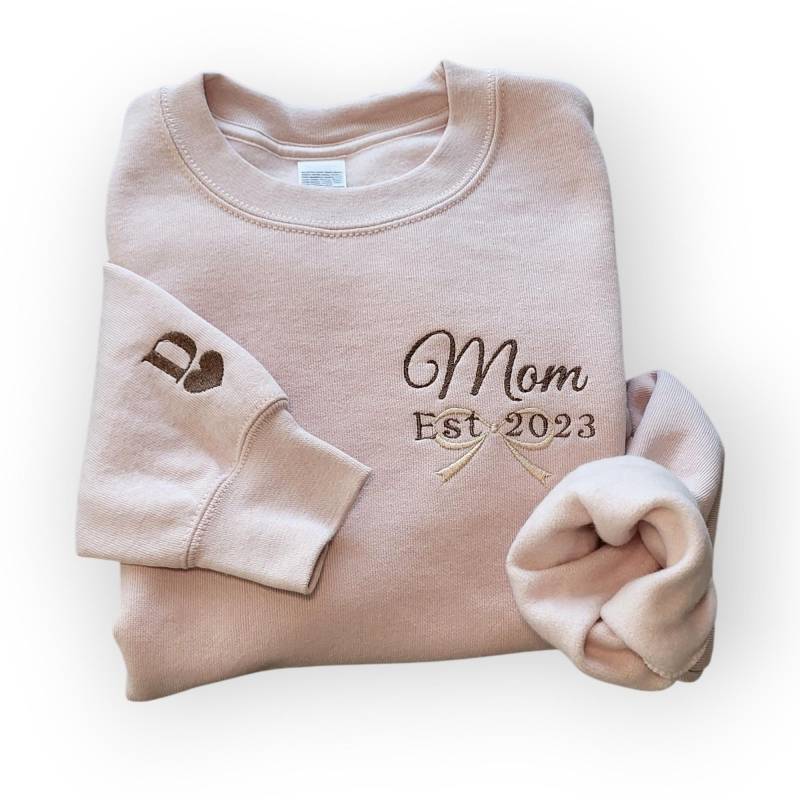 Personalisierte Pullover/Premium Bestickter Pullover/Qualität Sweatschirt/Mama Geschenk/Super Weich/Versand Aus Deutchland/Fleece/ von DaviDesignKreationen