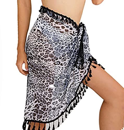 Damen Sarong Pareo Strand Wrap Sarong Vertuschung Chiffon Badeanzug Strandtuch Wickelröcke Strand Rock Bademode Strandkleid Bikini Cover Up von Davicher