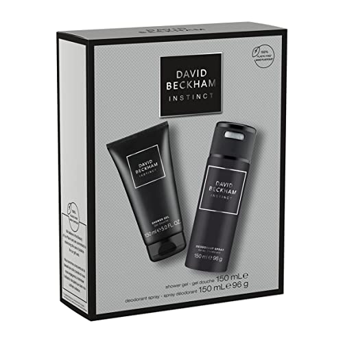 David Beckham Instinct Geschenk-Set: Deodorant Körperspray und Duschgel für ihn, 150ml und 150ml von David Beckham