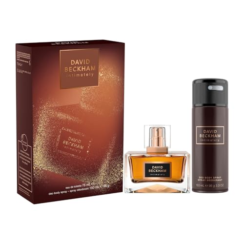 David Beckham Intimately Geschenkset für Ihn, inkl. Eau de Toilette 75 ml und Deodorant Body Spray 150 ml von David Beckham