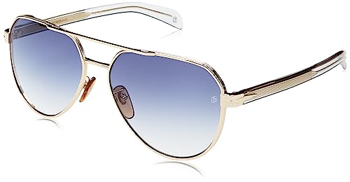 David Beckham Unisex Db 1121/g/s Sunglasses, LOJ/08 Gold Crystal, 61 von David Beckham