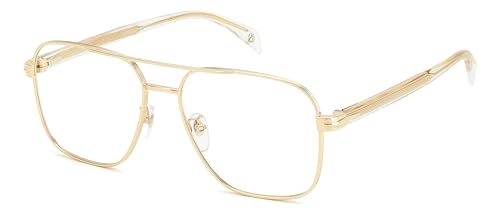 David Beckham Unisex Db 7103 Sunglasses, LOJ/16 Gold Crystal, 57 von David Beckham