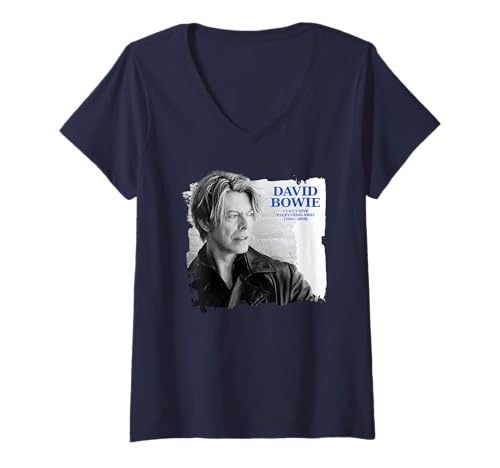Damen David Bowie Ich kann Nicht Alles verraten 2002-2016 T-Shirt mit V-Ausschnitt von David Bowie
