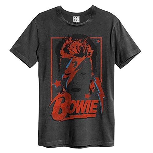 David Bowie Amplified Collection - Aladdin Sane Männer T-Shirt Charcoal L von David Bowie