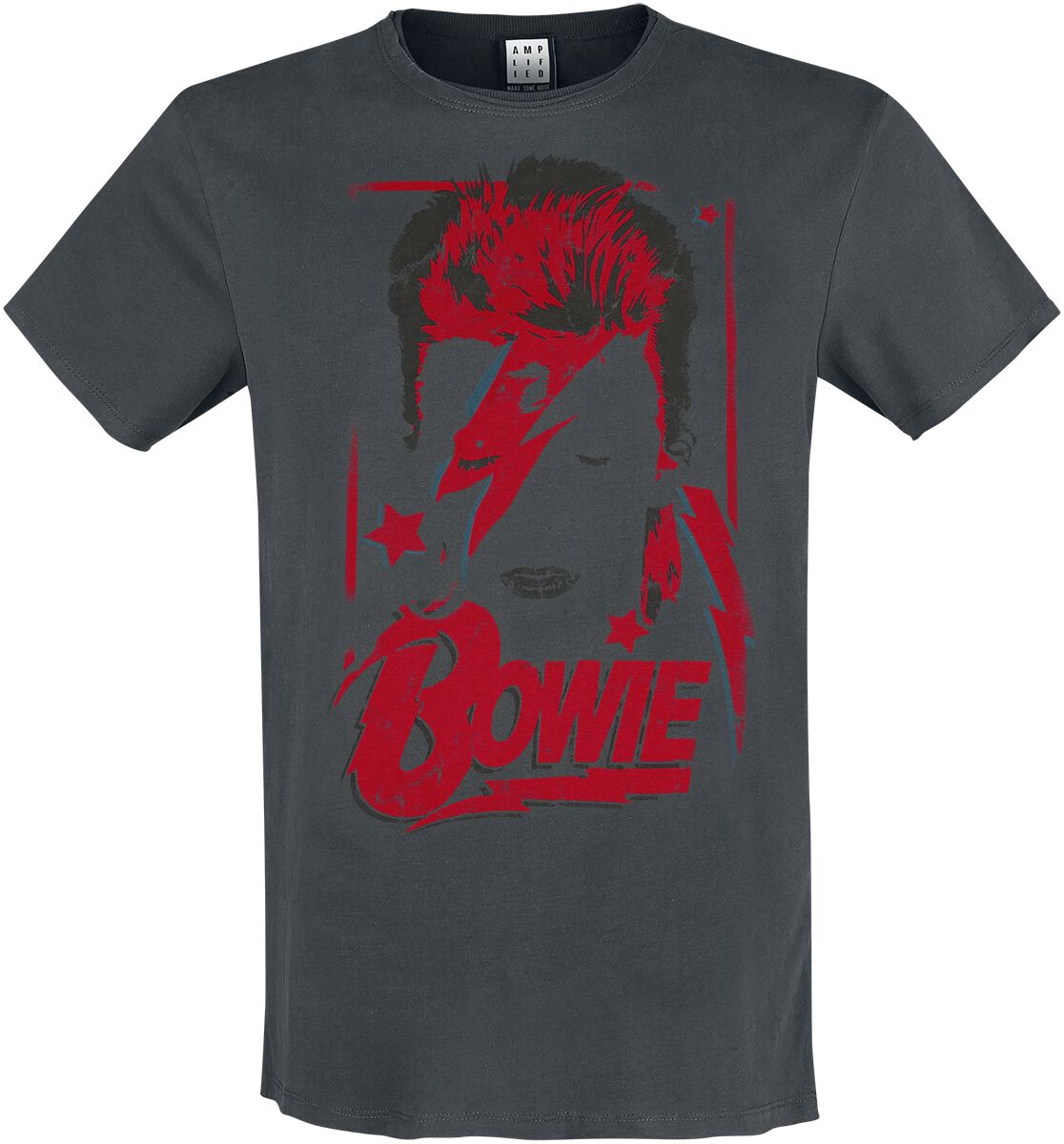 David Bowie Amplified Collection - Aladdin Sane T-Shirt charcoal in S David Bowie Amplified Collection - Aladdin Sane T-Shirt charcoal in S von David Bowie