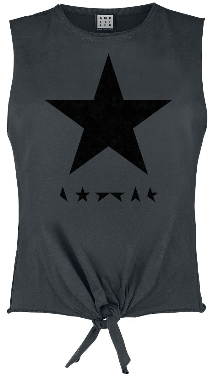 David Bowie Amplified Collection - Black Star Top charcoal in L von David Bowie
