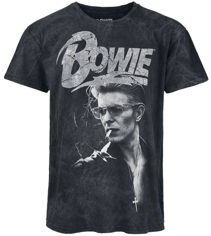 David Bowie Lightning T-Shirt schwarz in XXL von David Bowie