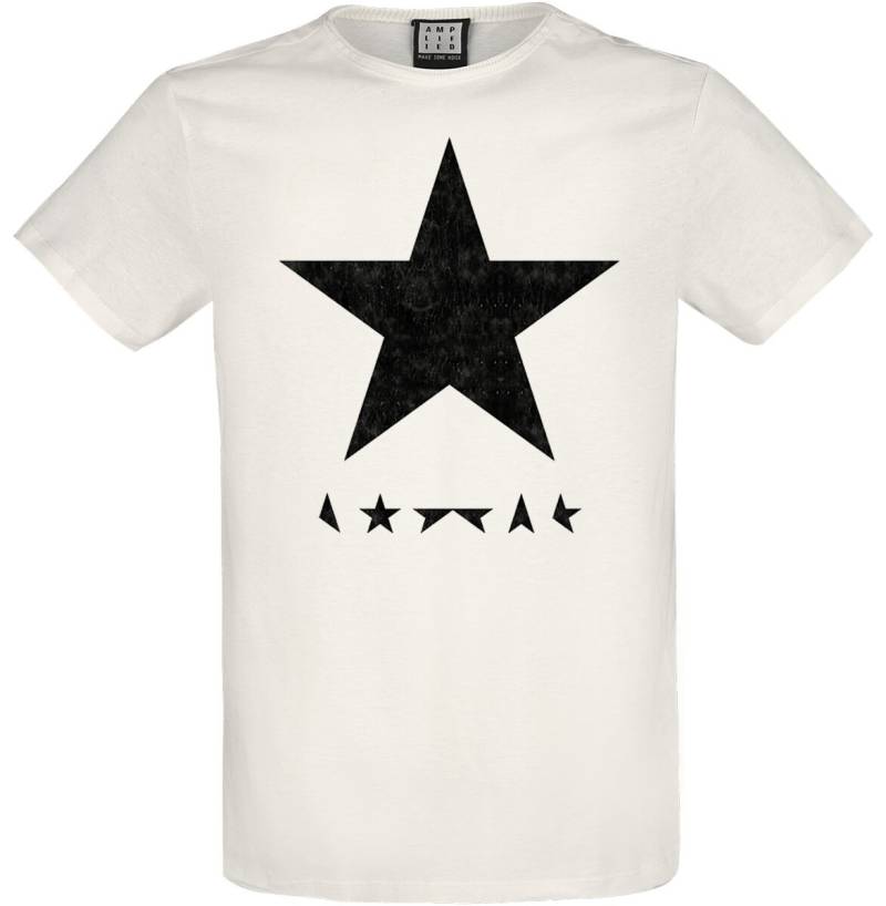 David Bowie T-Shirt - Amplified Collection - Black Star - S bis XXL - für Männer - Größe XXL - altweiß  - Lizenziertes Merchandise! von David Bowie