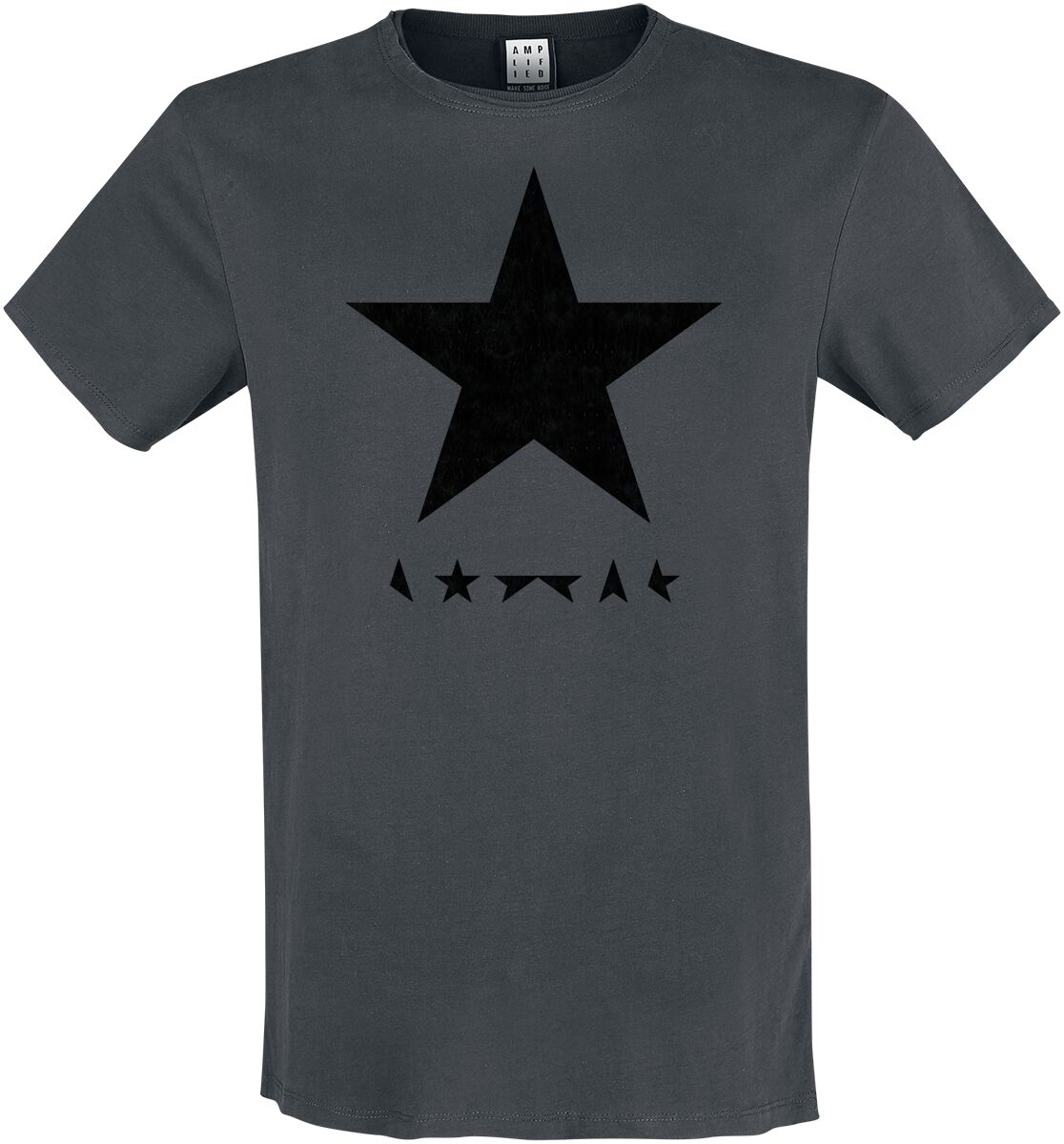 David Bowie T-Shirt - Amplified Collection - Black Star - S bis 3XL - für Männer - Größe XXL - charcoal  - Lizenziertes Merchandise! von David Bowie