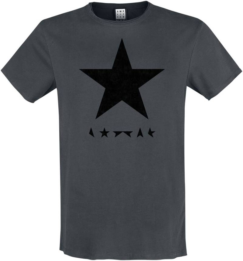 David Bowie T-Shirt - Amplified Collection - Black Star - S bis XXL - für Männer - Größe XXL - charcoal  - Lizenziertes Merchandise! von David Bowie