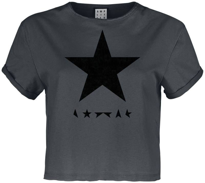 David Bowie T-Shirt - Amplified Collection - Black Star - XS bis XL - für Damen - Größe XS - charcoal  - Lizenziertes Merchandise! von David Bowie