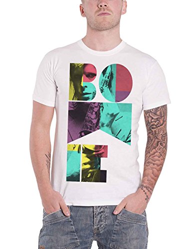 David Bowie T Shirt Colour Sax Portrait Nue offiziell Herren Weiß M von David Bowie