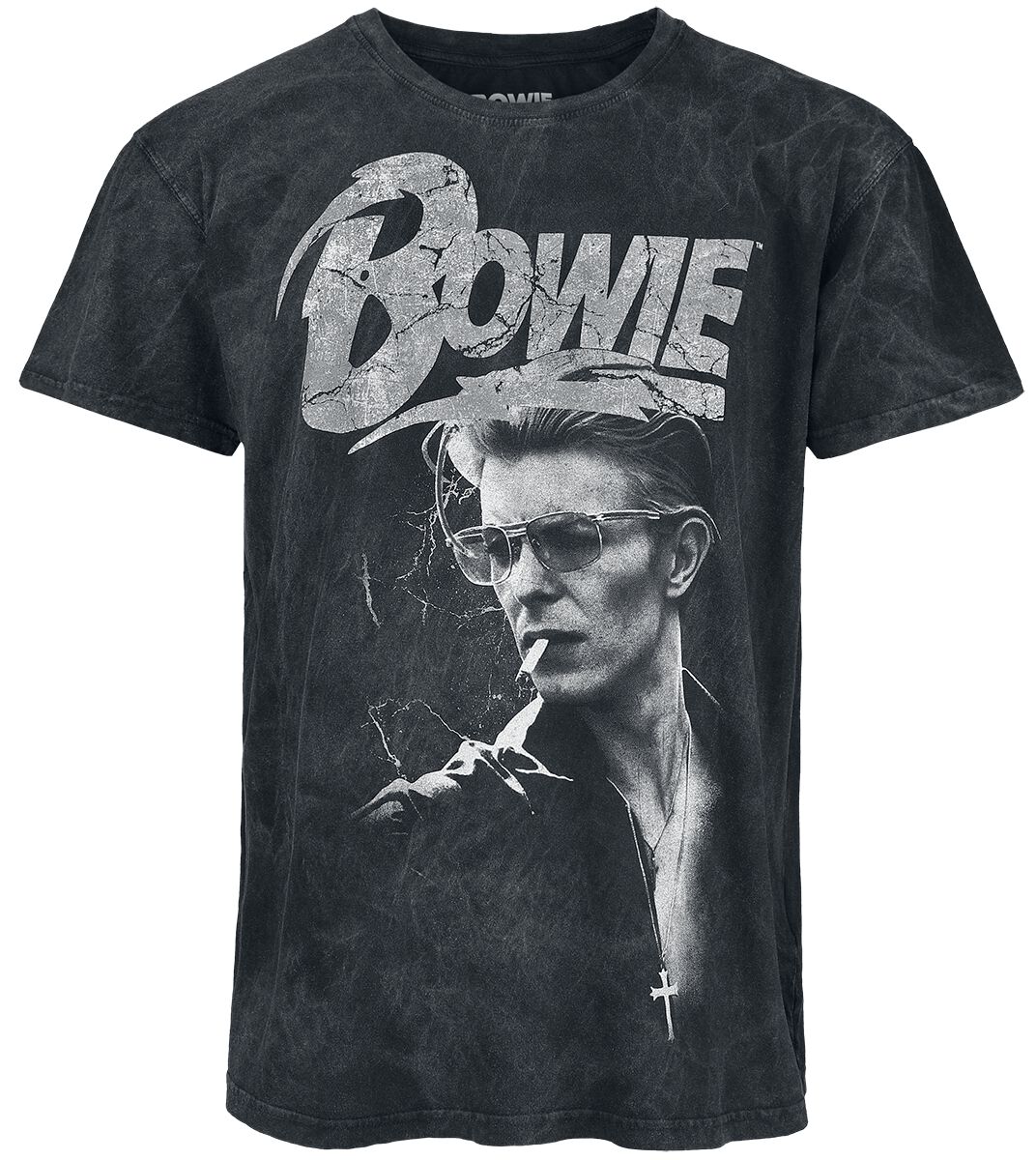 David Bowie T-Shirt - Lightning - S bis XXL - für Männer - Größe XL - schwarz  - Lizenziertes Merchandise! von David Bowie