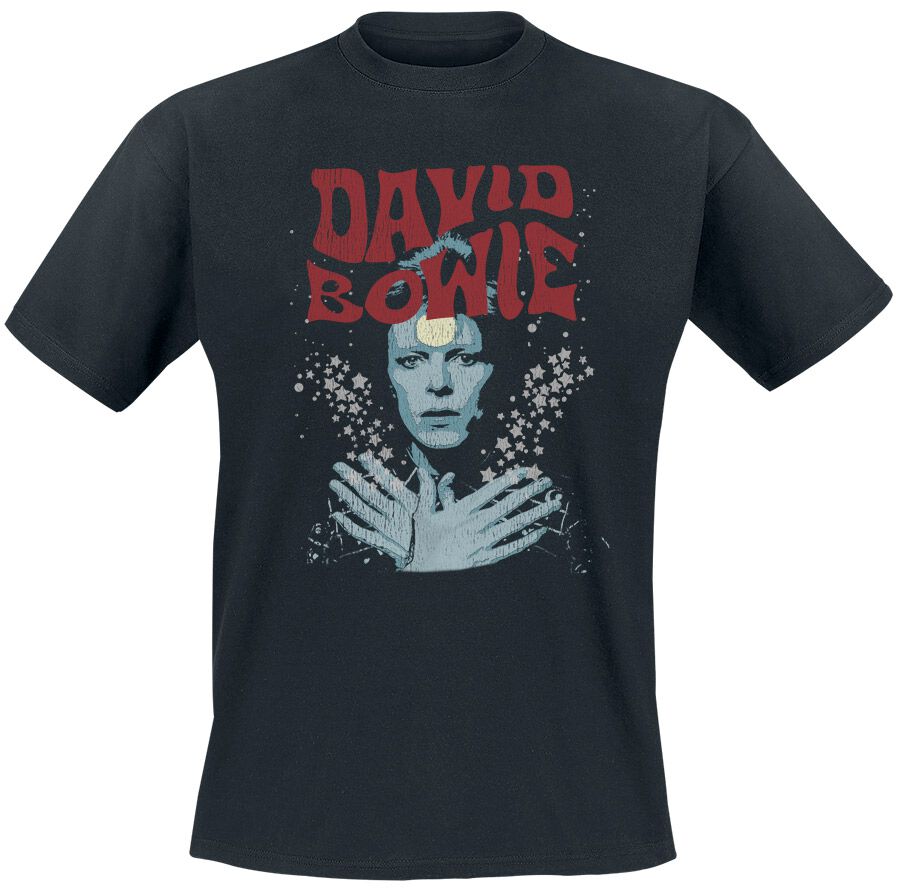 David Bowie T-Shirt - Star Dust - S bis XXL - für Männer - Größe XL - schwarz  - Lizenziertes Merchandise! von David Bowie