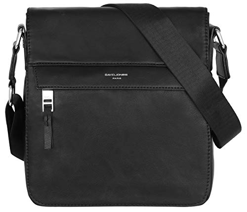 David Jones - Herren Umhängetasche PU Leder- Kleine Schultertasche Viele Fächer Taschen - Mann Messenger Crossbody Bag - Umhänge Handtasche Business City Arbeit Reise Elegant Täglichen - Mit Klappe von David Jones