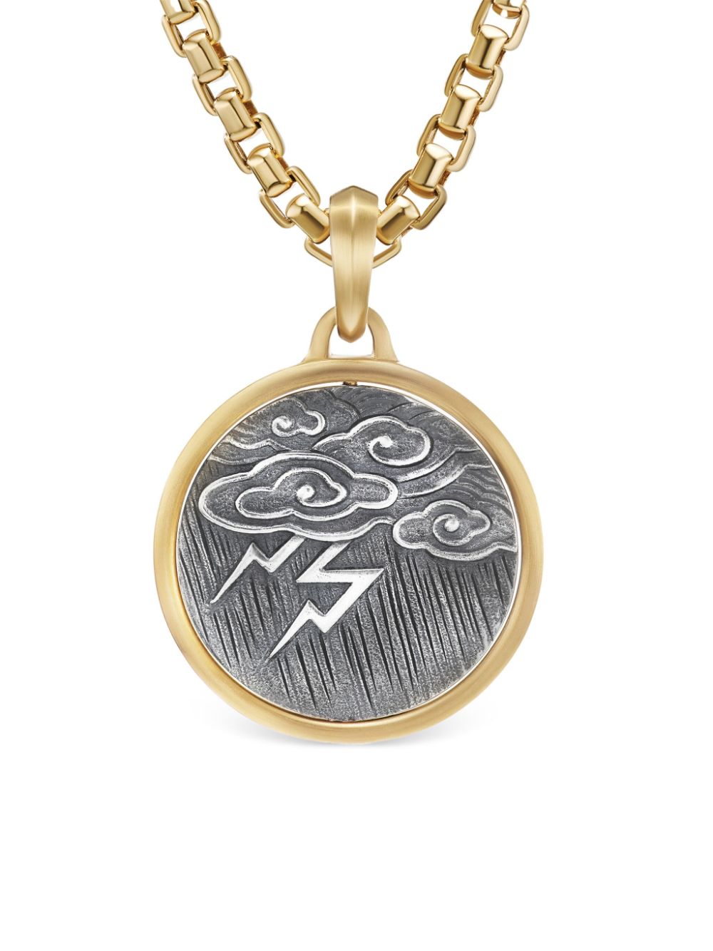 David Yurman 18kt Amulet Storm Gelbgold- und Silberanhänger von David Yurman