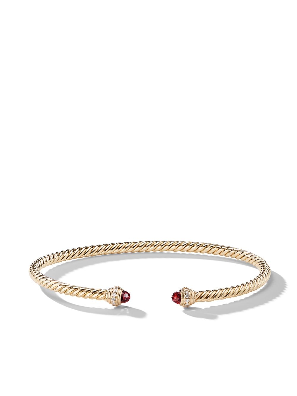 David Yurman 18kt Cablespira Gelbgoldarmband mit Diamanten von David Yurman