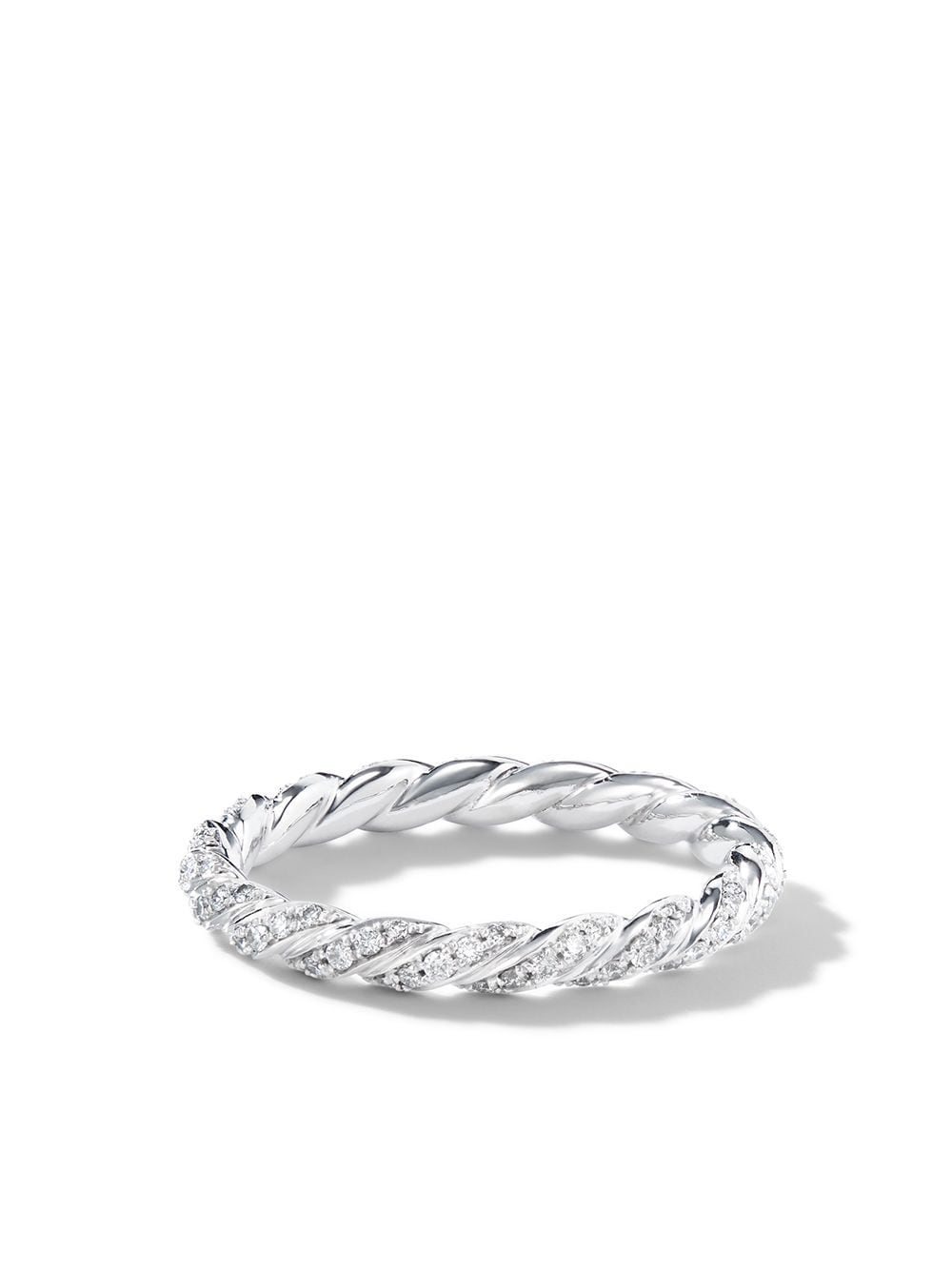 David Yurman 18kt Weißgoldring mit Diamanten - Silber von David Yurman