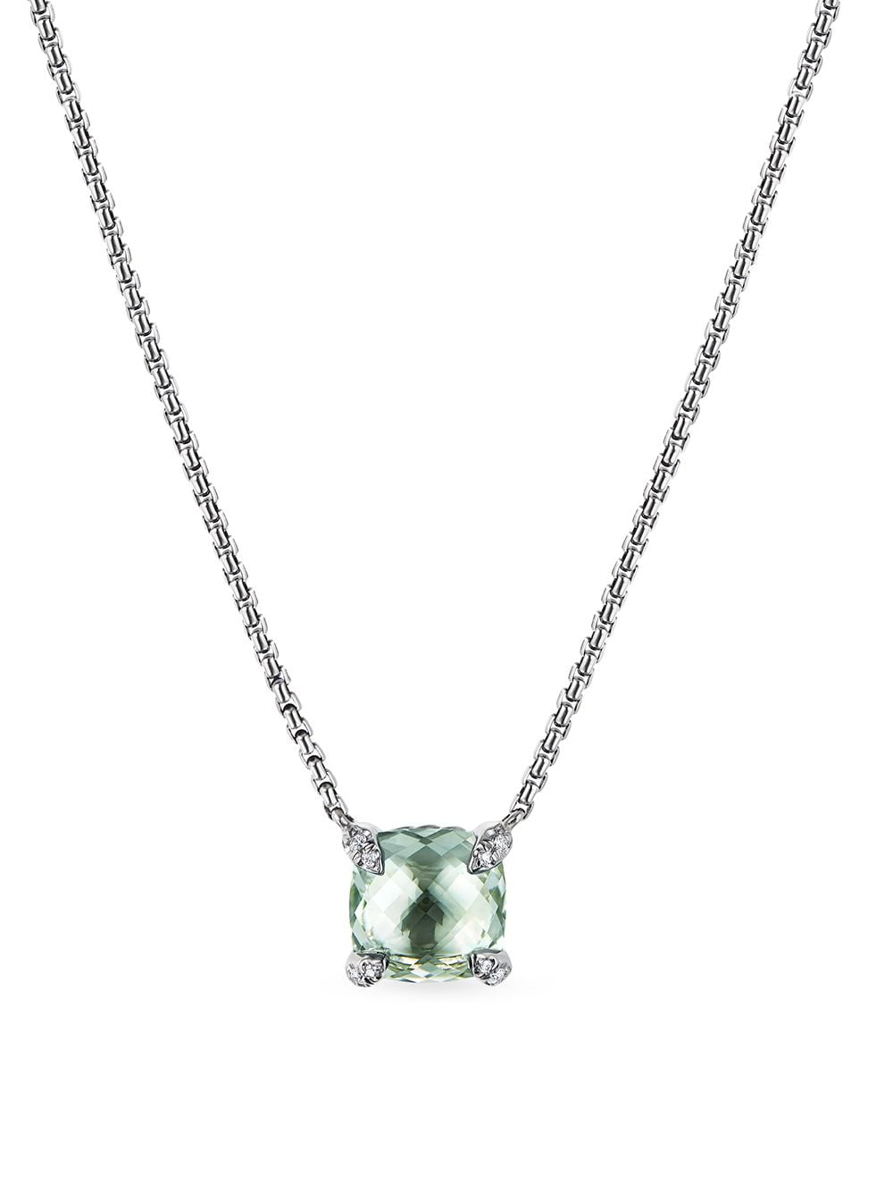 David Yurman Chatelaine Halskette mit Diamantanhänger - Grün von David Yurman