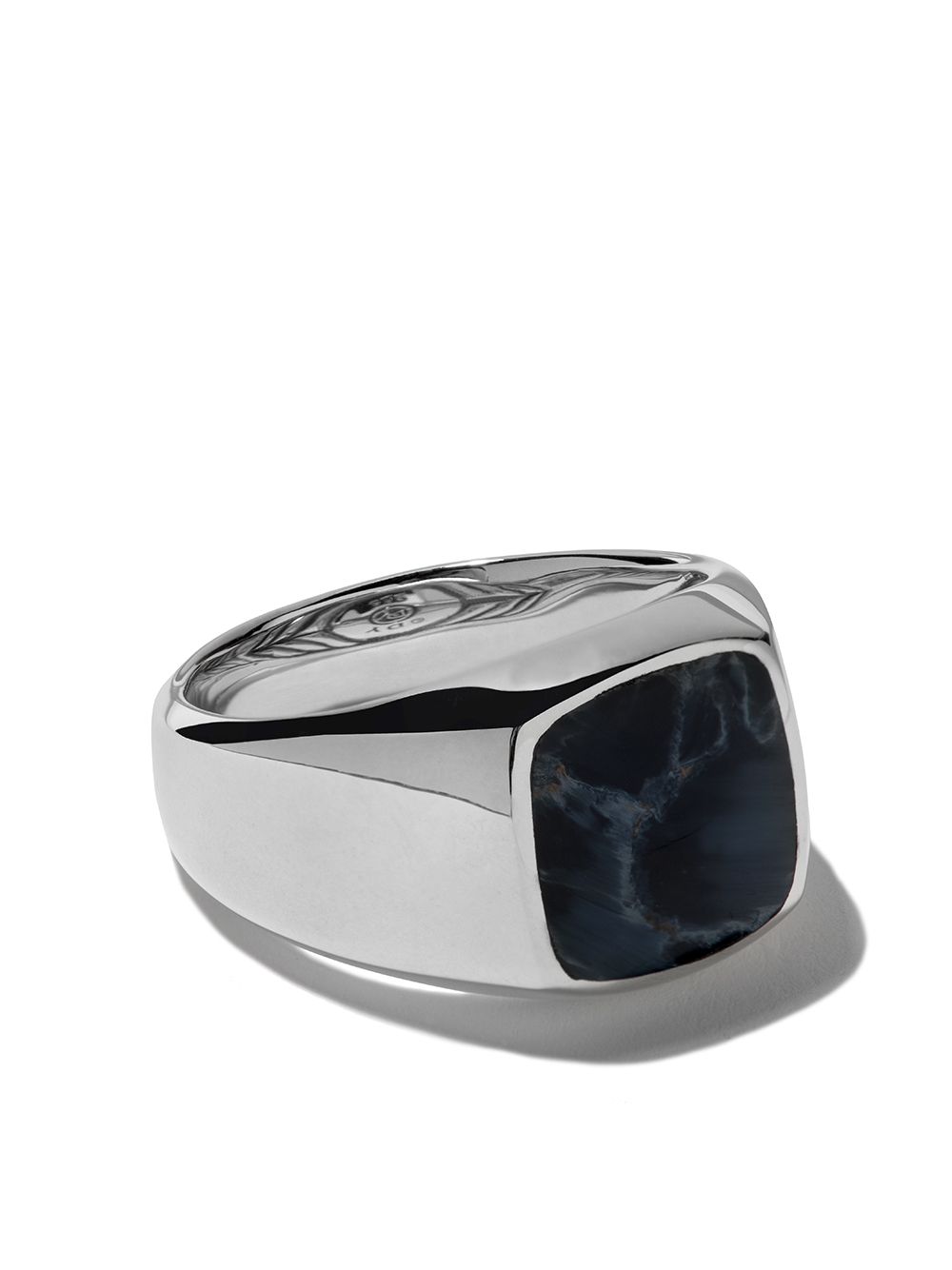 David Yurman Exotic Stone Siegelring mit Pietersit - Silber von David Yurman