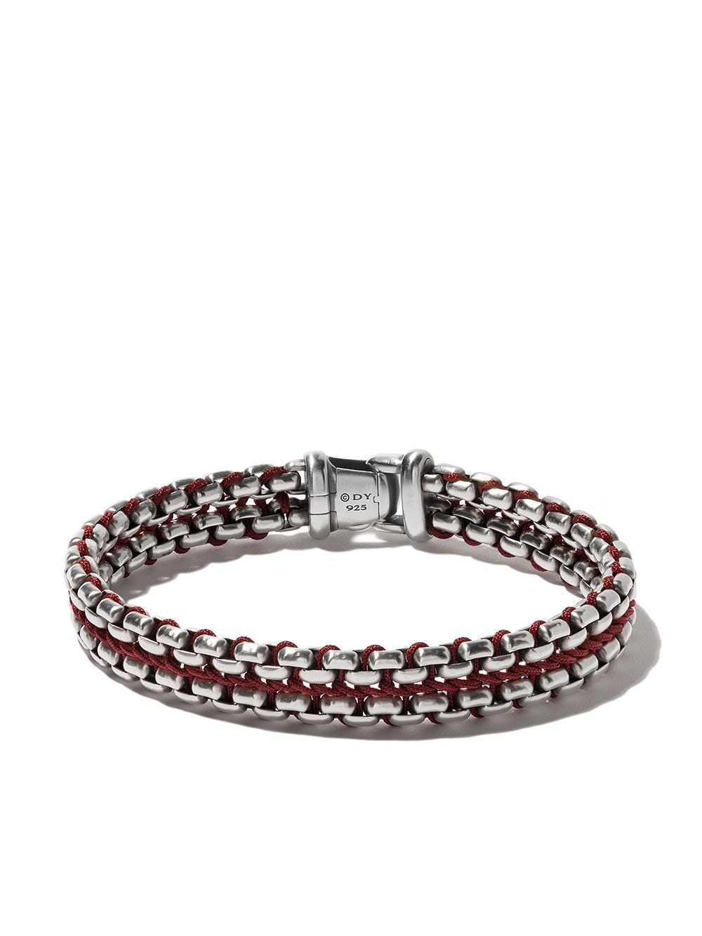 David Yurman Box Chain Armband mit gewebter Optik - Silber von David Yurman