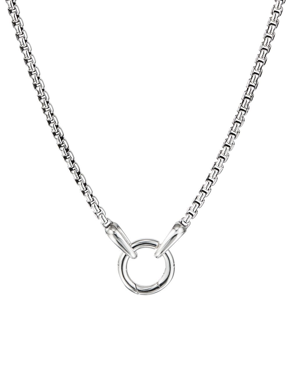 David Yurman Halskette mit rundem Anhänger - Silber von David Yurman