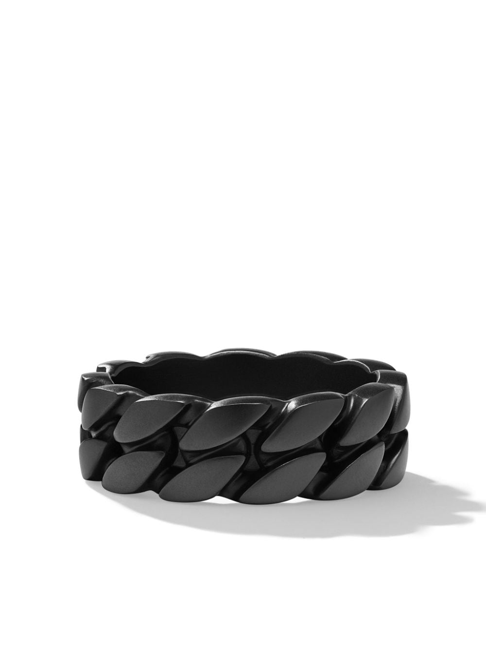 David Yurman Curb Chain Ring aus Titan - Schwarz von David Yurman