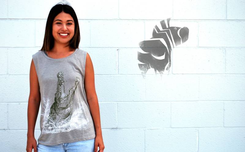 Frauen Krokodil Tank - Flowy Scoop Muskel von DavidsDoodlesShop