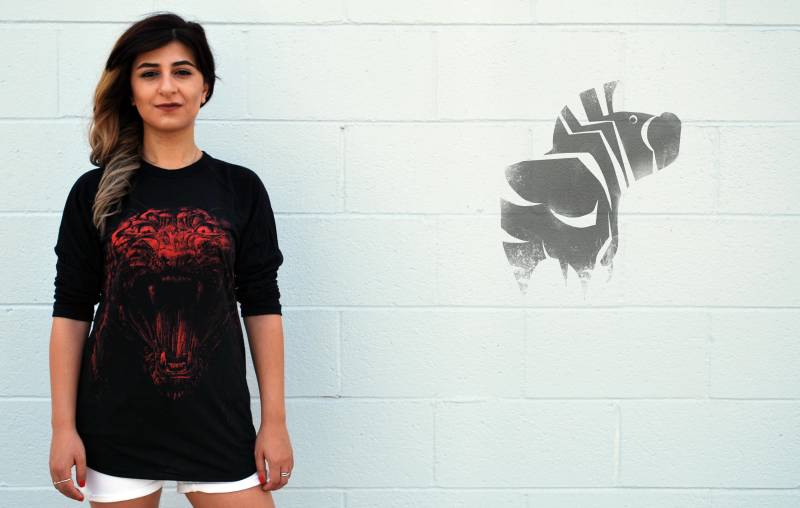 Tiger Knurren T-Shirt - Tierkunst Unisex Für Erwachsene Geschenk Naturliebhaber Y2K von DavidsDoodlesShop