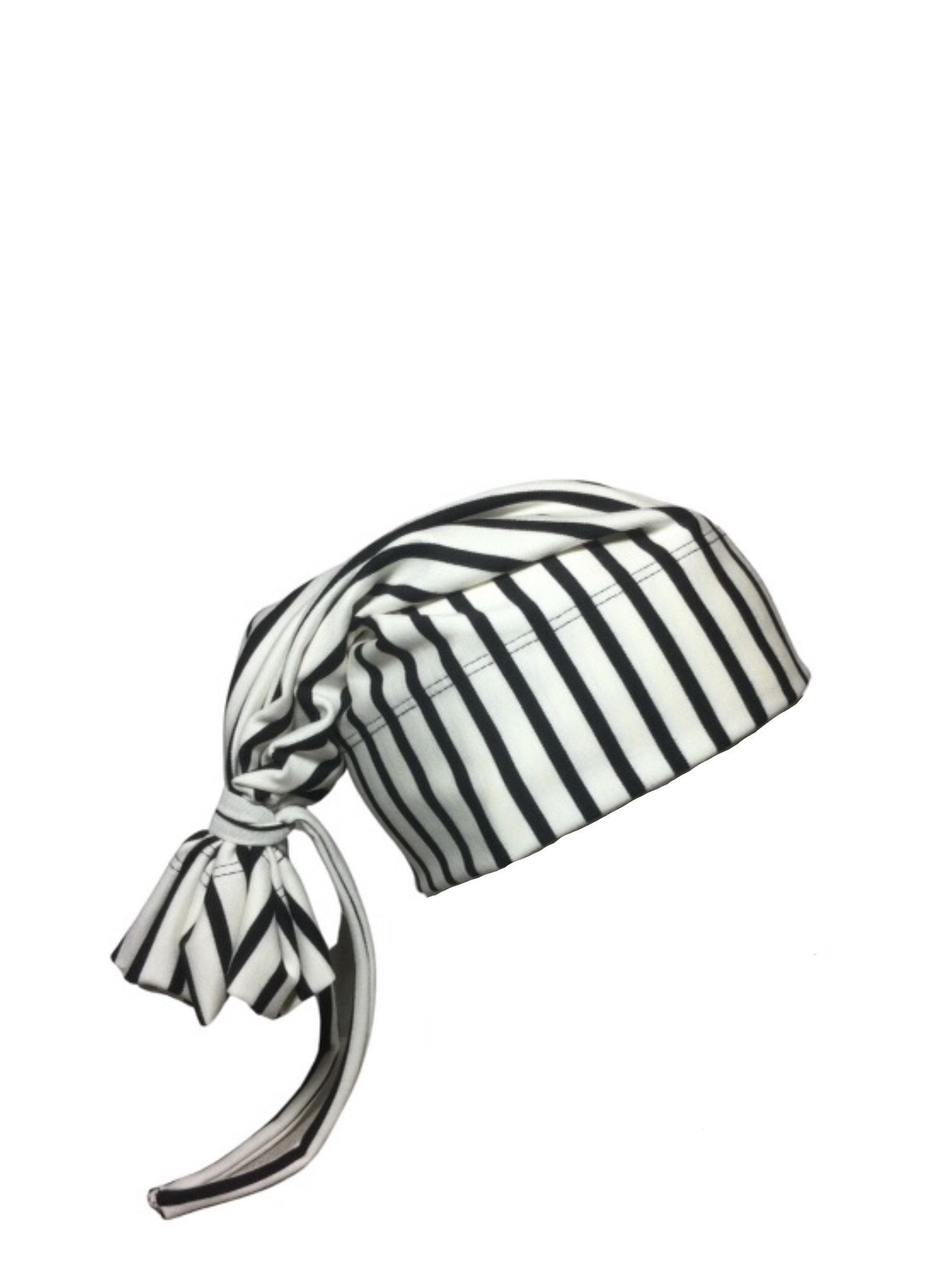 Weiß Schwarz Vertikal Krawatte Beanie Weiß Schwarz Vertikal Krawatte Beanie von Davinaire