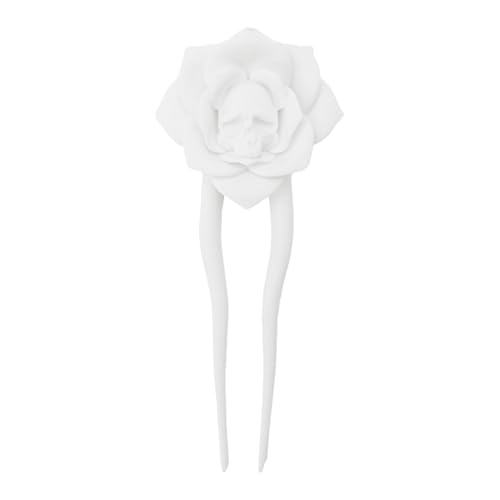 Davivian Duttklammern - Totenkopf-Rose-Gothic-Haarspange Für Damen - Dekorative Stecker Damen Haaraccessoires Für Reisen Geburtstage Feiertage von Davivian