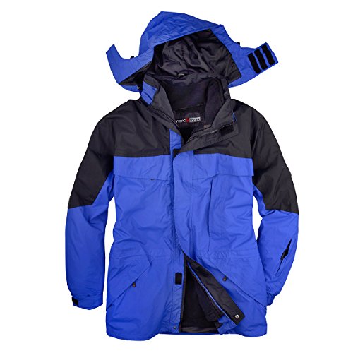 Davos Marc&Mark 3-in-1 Funktionsjacke XXL Royalblau-schwarz, Größe:4XL von Davos