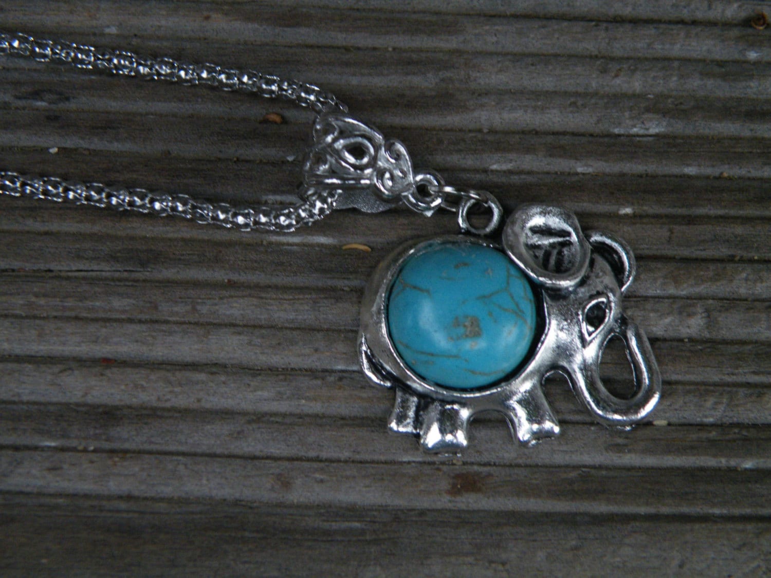 Elefant Halskette, Schmuck, Türkis Elefant, Halskette Elefant Halskette, Schmuck, Türkis Elefant, Halskette von DawgDayCrafting