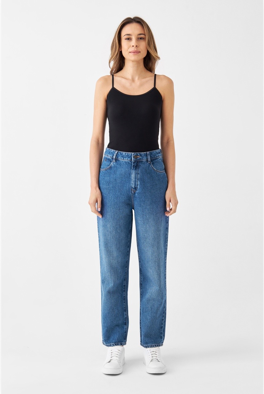 DAWN | Dawn Denim | vegane Jeans | Medium Blue 25/28 von Dawn Denim