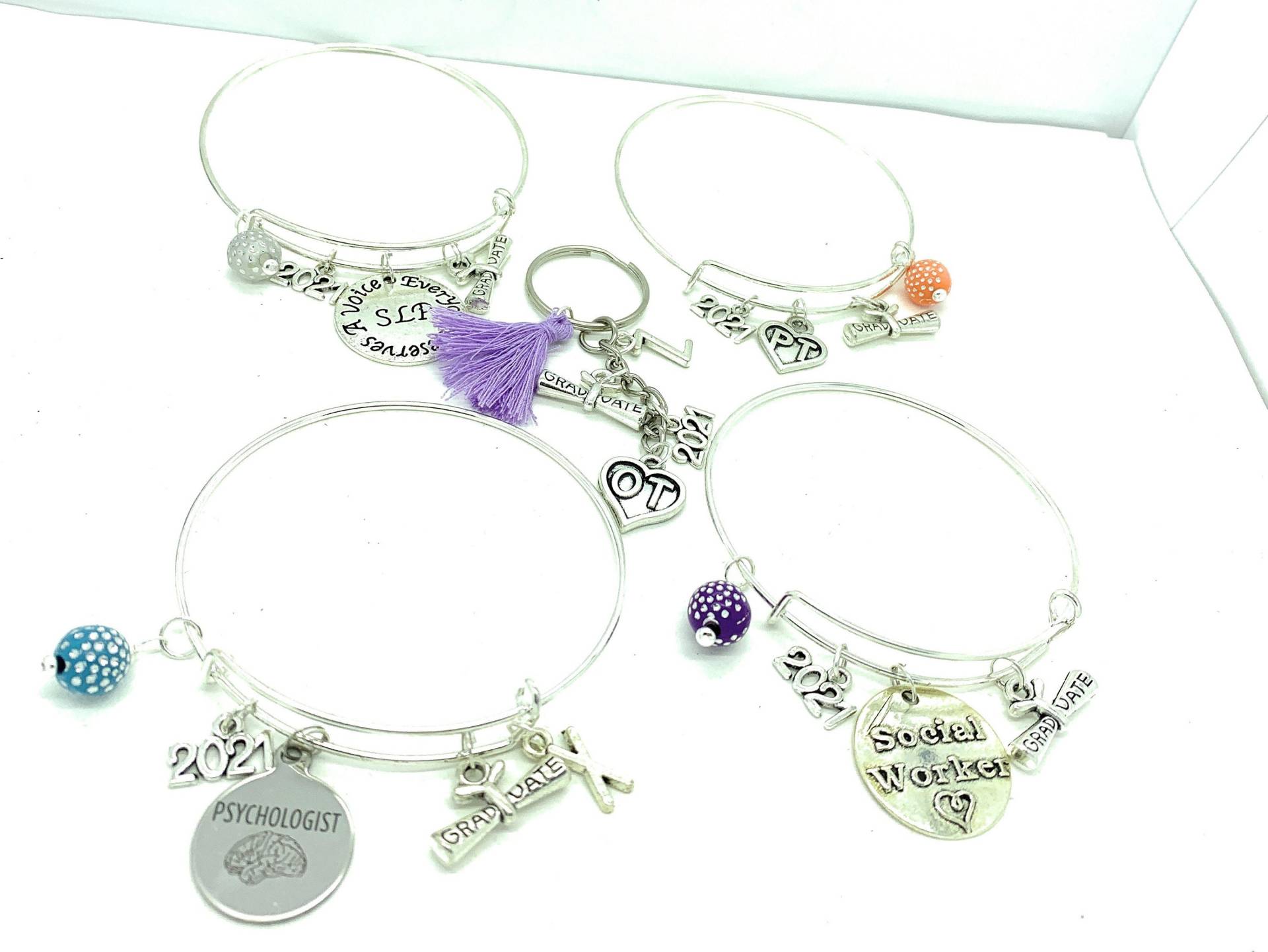 Abschlussarmband Armband, Psychologe Armreif, Sozialarbeiter Slp Physiotherapeut Abschlussgeschenk von DawnbJewelry