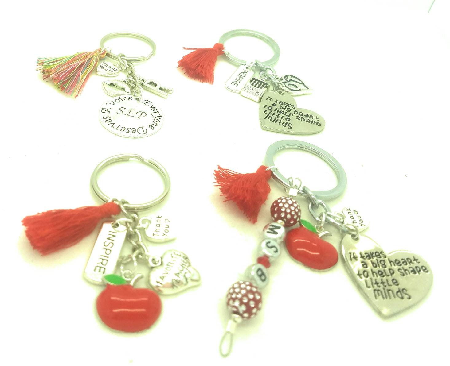 Lehrer Dankeschön Geschenk, Schlüsselanhänger, Armreif, Halskette, Logopäde Danke Ot Geschenk von DawnbJewelry