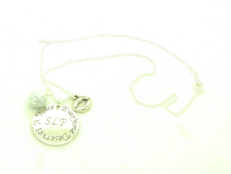 Sprachpathologe Halskette, Slp Geschenk, Logopädie Slp, Abschlusshalskette von DawnbJewelry