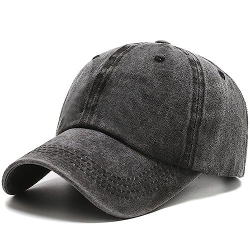 Dawniee Baseball Cap für Herren und Damen, Unisex Sports Outdoor Freizeit Denim Baseballmütze, verstellbare Cowboyhut in gewaschener Baumwolle Trucker Cap 100% Basecap Sonnenhut von Dawnieee